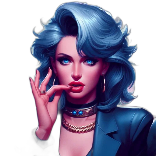 face, fantasy art, comic book art, photorealistic transparent PNG cut-out