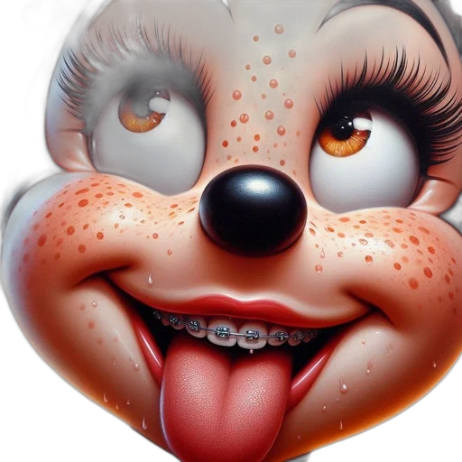 face, mask, creature, photorealistic transparent PNG cut-out