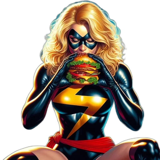 food, comic book art, concept art, neon lights transparent PNG cut-out