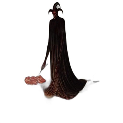 hair, staff, dress, crown transparent PNG cut-out
