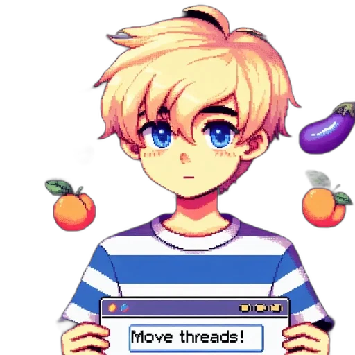 food, pixel art, vaporwave, anime transparent PNG cut-out