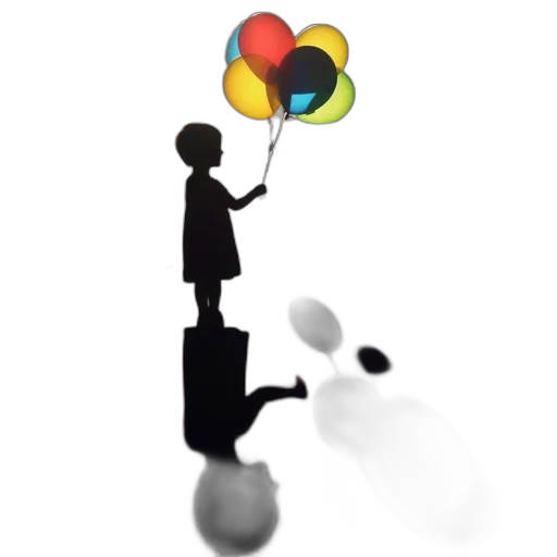 staff, umbrella, 3d render, concept art transparent PNG cut-out