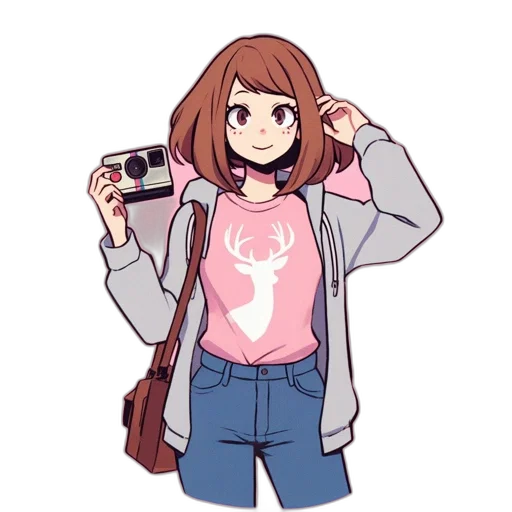jacket, weapon, staff, creature transparent PNG cut-out