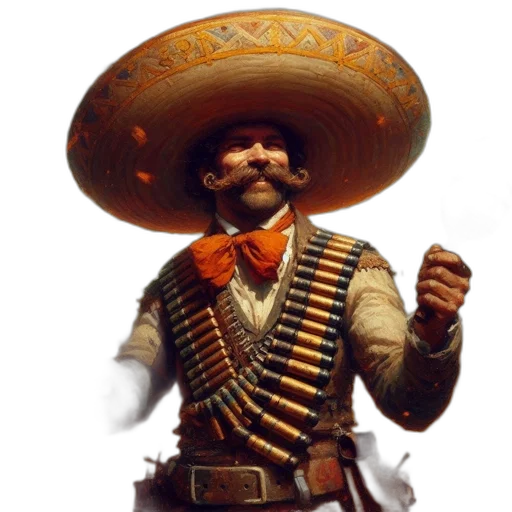 hat, staff, jacket, weapon transparent PNG cut-out