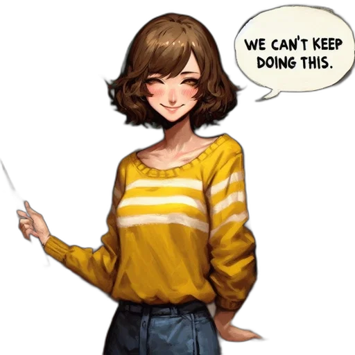staff, hair, dress, jacket transparent PNG cut-out