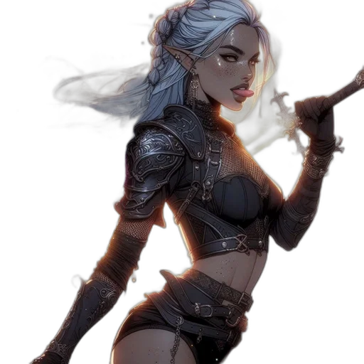 sword, staff, weapon, fantasy art transparent PNG cut-out