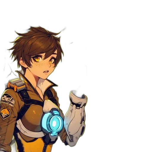 staff, jacket, robot, weapon transparent PNG cut-out
