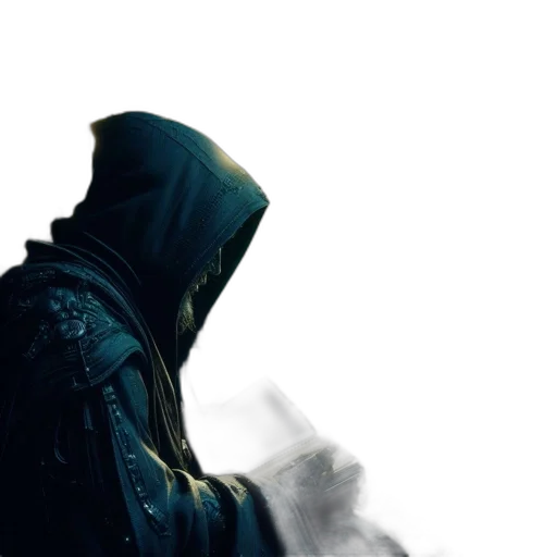 jacket, mask, sword, weapon transparent PNG cut-out