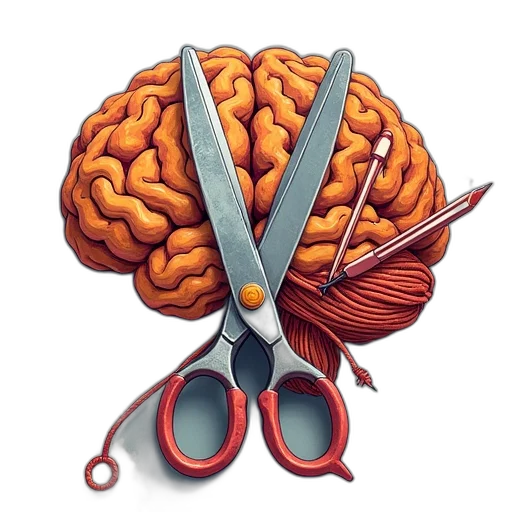 crown, mind, logo, scissors transparent PNG cut-out