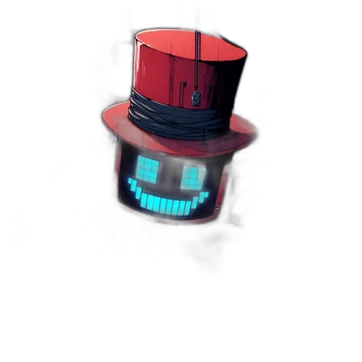 robot, hat, mask, crown transparent PNG cut-out