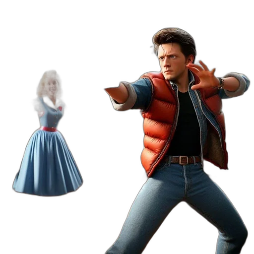 jacket, dress, concept art, 3d render transparent PNG cut-out