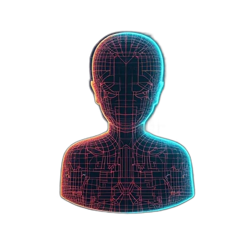 face, mask, robot, jacket transparent PNG cut-out
