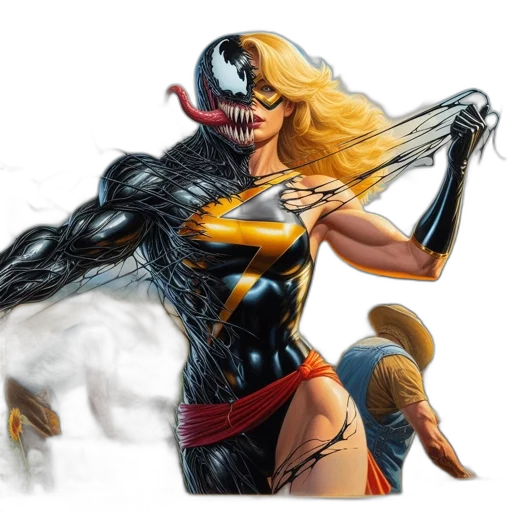 comic book art, concept art, fantasy art, 3d render transparent PNG cut-out