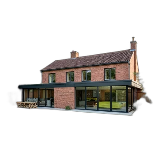 building, 3d render, photorealistic, bed transparent PNG cut-out