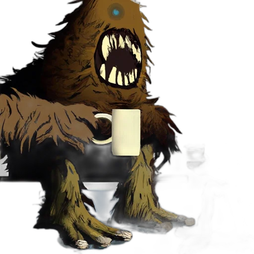 creature, animal, staff, concept art transparent PNG cut-out
