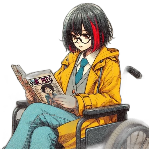 jacket, weapon, staff, face transparent PNG cut-out