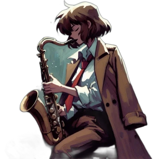 staff, weapon, jacket, robot transparent PNG cut-out