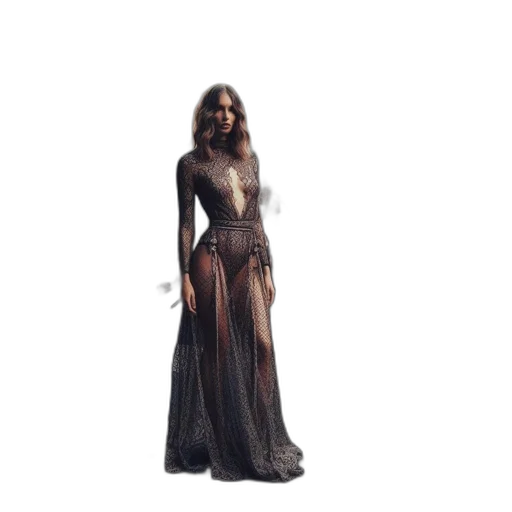 dress, concept art, 3d render, fantasy art transparent PNG cut-out
