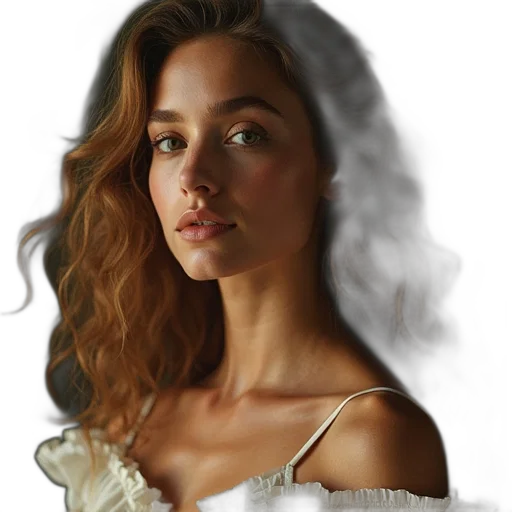 dress, face, jewelry, crown transparent PNG cut-out