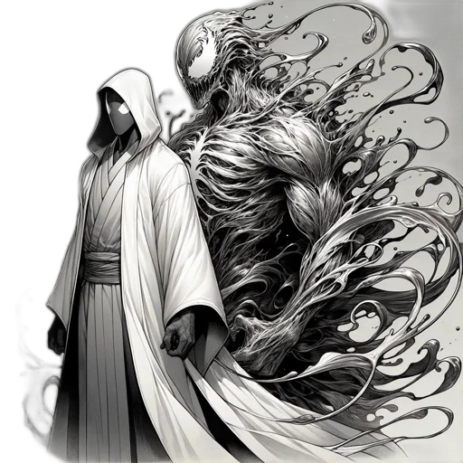 creature, mask, concept art, comic book art transparent PNG cut-out