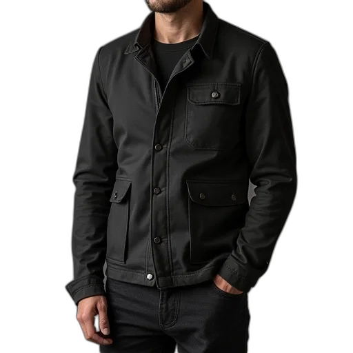 jacket, dark, patago, made transparent PNG cut-out