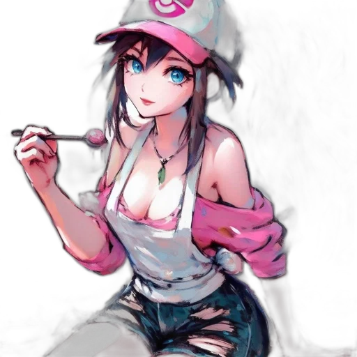 hat, staff, weapon, dress transparent PNG cut-out
