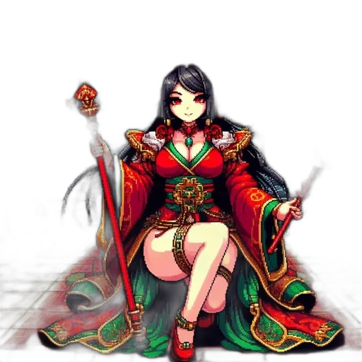 staff, dress, sword, dragon transparent PNG cut-out