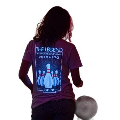neon lights, legend, bowling, mom transparent PNG cut-out