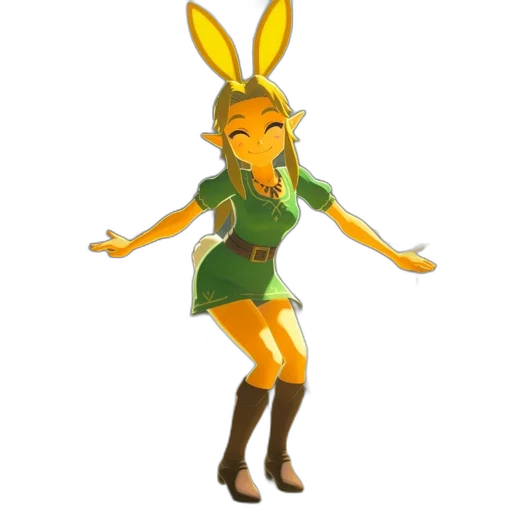 dress, animal, creature, staff transparent PNG cut-out