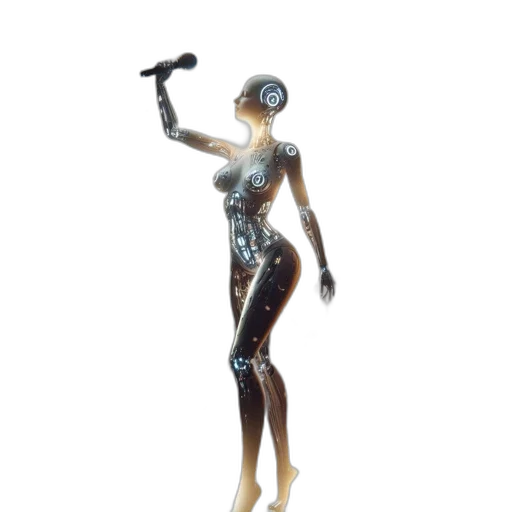 robot, staff, jewelry, dress transparent PNG cut-out