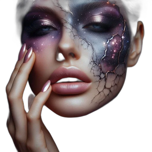 mask, face, photorealistic, fantasy art transparent PNG cut-out
