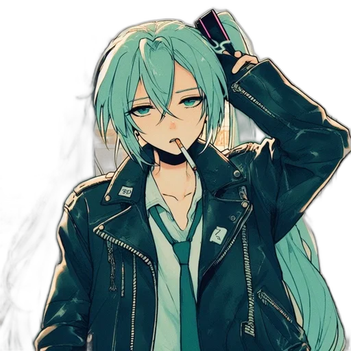 jacket, staff, weapon, mask transparent PNG cut-out