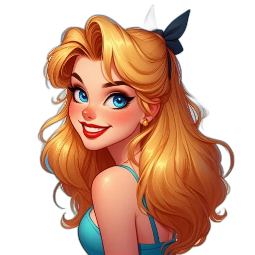 face, crown, cartoon, fantasy art transparent PNG cut-out