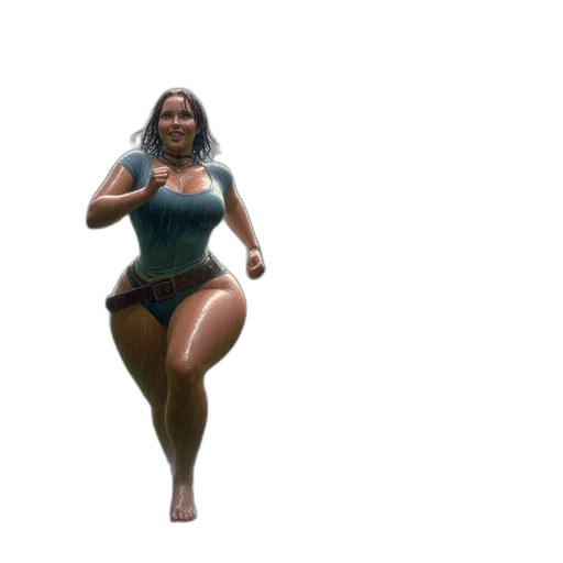creature, dress, concept art, 3d render transparent PNG cut-out