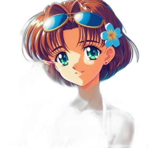 flower, face, staff, crown transparent PNG cut-out