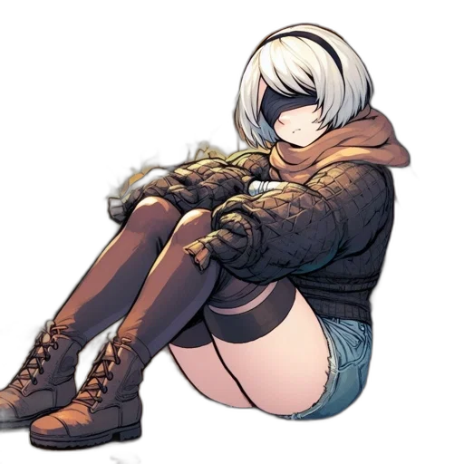 jacket, shoes, face, weapon transparent PNG cut-out