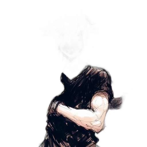 dress, mask, creature, hair transparent PNG cut-out
