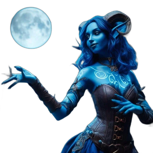 staff, mask, dress, fantasy art transparent PNG cut-out