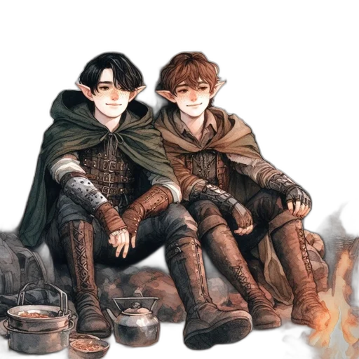 fantasy art, concept art, watercolor, pixel art transparent PNG cut-out