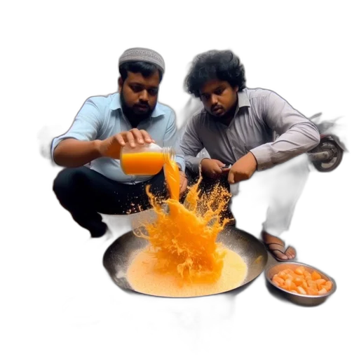 food, staff, 3d render, oil painting transparent PNG cut-out