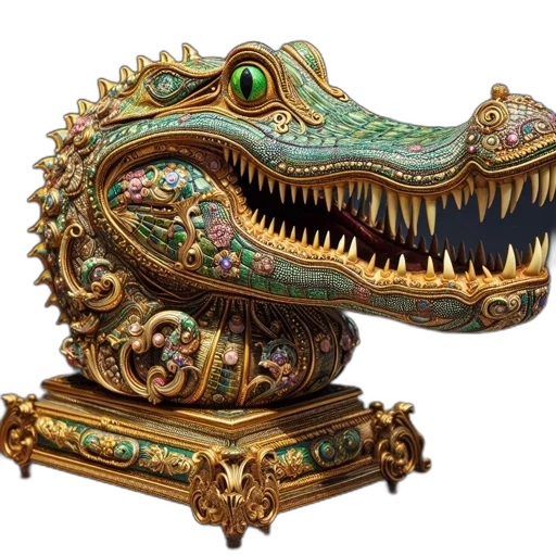 dragon, mask, jewelry, concept art transparent PNG cut-out