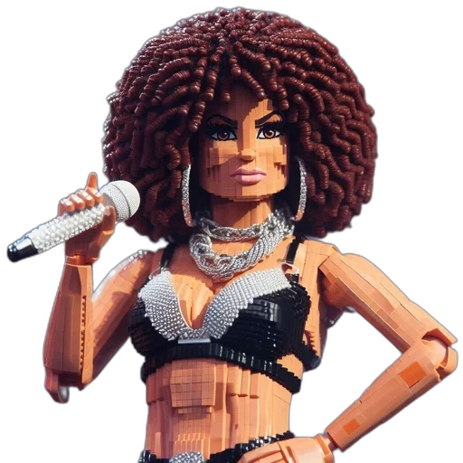 cartoon, lego, sculpture, portrays transparent PNG cut-out