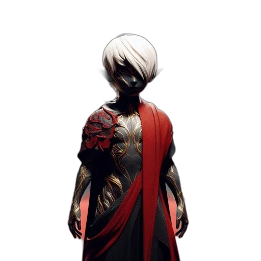sword, staff, dress, mask transparent PNG cut-out
