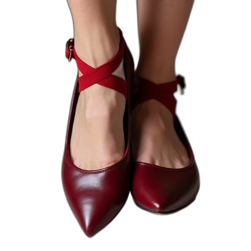 shoes, photorealistic, 3d render, red transparent PNG cut-out