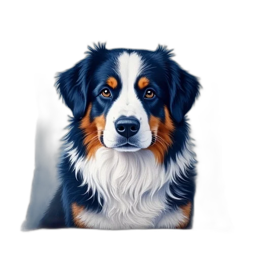 animal, face, photorealistic, oil painting transparent PNG cut-out