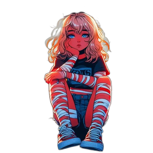 jacket, dress, comic book art, concept art transparent PNG cut-out