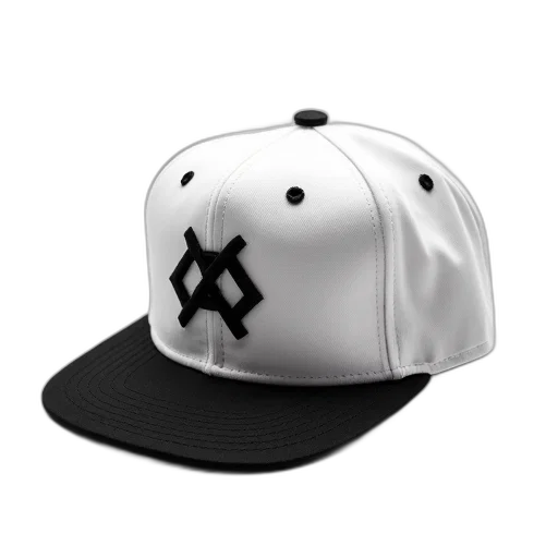 hat, 3d render, black, white transparent PNG cut-out