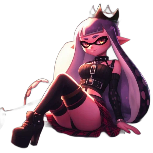 crown, dress, weapon, staff transparent PNG cut-out