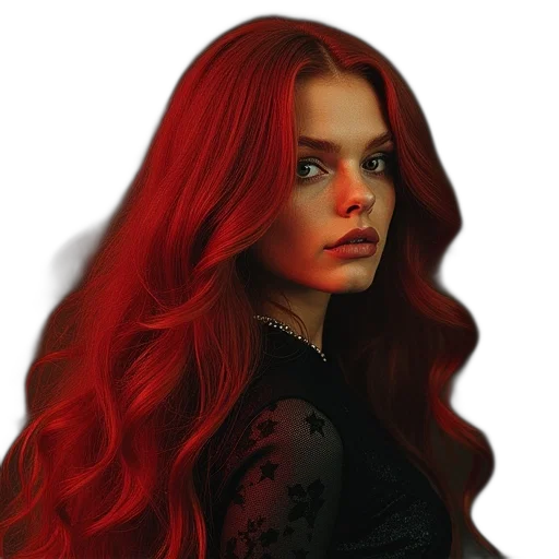 hair, face, photorealistic, fantasy art transparent PNG cut-out