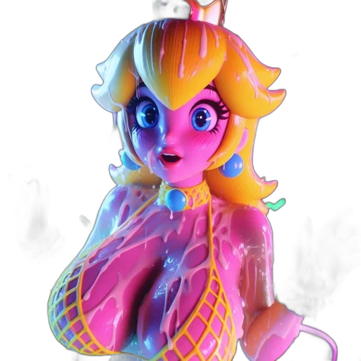 creature, dress, mask, staff transparent PNG cut-out